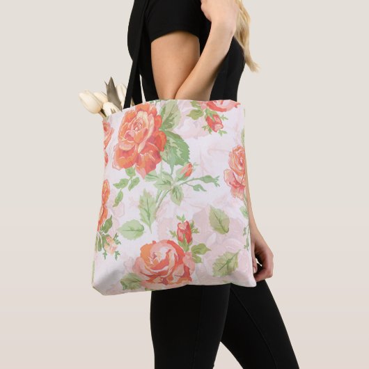 Orangefarbene Rose Tasche (Von Nahem)