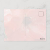 Orangefarbene Rosen-Postkarte Postkarte (Rückseite)