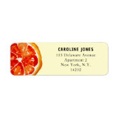 Orangefarbene Rücksendeadresse (Vorne)