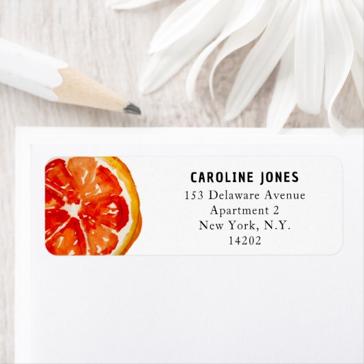 Orangefarbene Rücksendeadresse (Insitu)