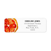 Orangefarbene Rücksendeadresse (Vorne)