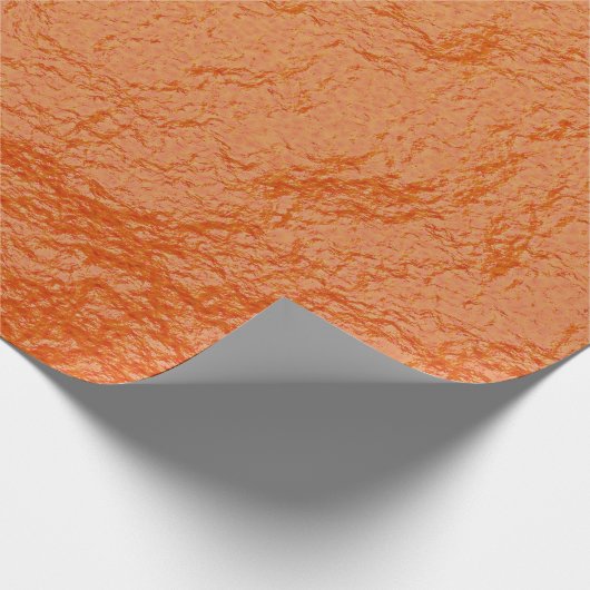 Orangefarbene Schale Geschenkpapier (Ecke)