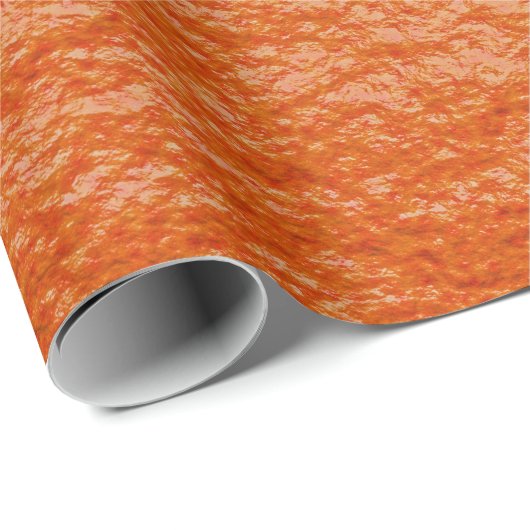 Orangefarbene Schale Geschenkpapier (Rolleneckpunkt)
