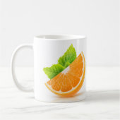 Orangefarbene Scheibe Kaffeetasse (Links)