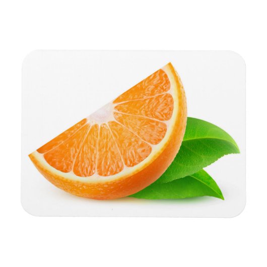 Orangefarbene Scheibe Magnet (Horizontal)