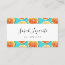 Orangefarbene Scheiben auf blau