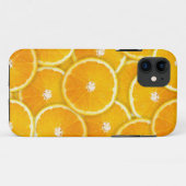 Orangefarbene Scheiben Case-Mate iPhone Hülle (Rückseite (Horizontal))