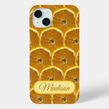 Orangefarbene Scheiben, frische Fruchtmuster indiv