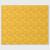 Orangefarbene Scheiben Geschenkpapier (Flach)
