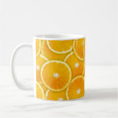 Orangefarbene Scheiben Kaffeetasse (Links)