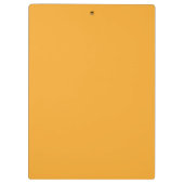 Orangefarbene Scheiben Klemmbrett (Rückseite)