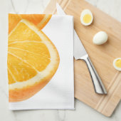 Orangefarbene Scheiben Küchentuch (Viertel Falte)