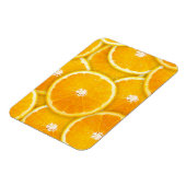Orangefarbene Scheiben Magnet (Linke Seite)