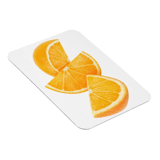 Orangefarbene Scheiben Magnet (Rechte Seite)