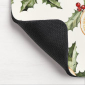 Orangefarbene Scheiben Mousepad (Ecke)