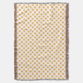 Orangefarbene Scheiben Muster Fruchtfutter Decke (Vorderseite Vertikal)