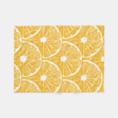 Orangefarbene Scheiben, Muster tropischer Früchte Fleecedecke (Vorderseite (Horizontal))