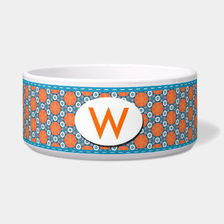 Orangefarbene Scheiben Napf