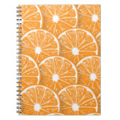 Orangefarbene Scheiben Notizblock (Vorderseite)