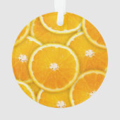 Orangefarbene Scheiben Ornament (Rückseite)