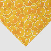 Orangefarbene Scheiben Seidenpapier (Ausschnitt)