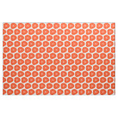 Orangefarbene Scheiben Sternexplosion Mitte Jahrhu Stoff (Yard (91,4 cm))