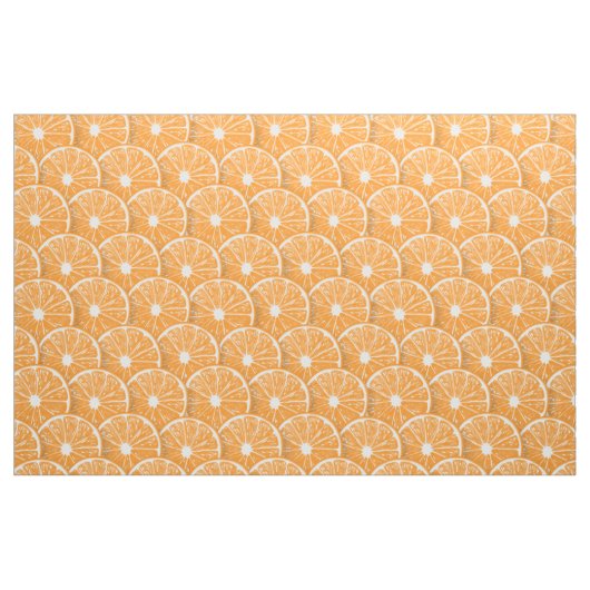 Orangefarbene Scheiben Stoff (Fat Quarter (45,7 x 55,9 cm))
