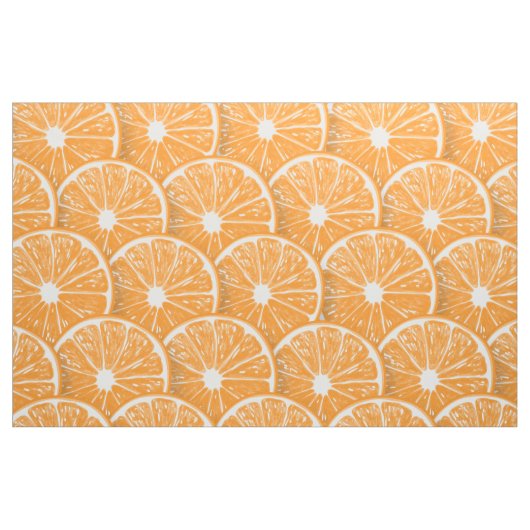 Orangefarbene Scheiben Stoff (Fat Quarter (45,7 x 55,9 cm))