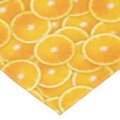 Orangefarbene Scheiben Tischdecke (Schrägansicht)