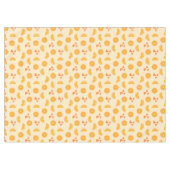 Orangefarbene Scheiben und Herz Tischdecke (Vorderseite (Horizontal))