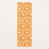 Orangefarbene Scheiben Yogamatte (Vorderseite)