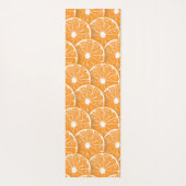 Orangefarbene Scheiben Yogamatte (Rückseite)