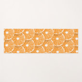 Orangefarbene Scheiben Yogamatte (Vorderseite (Horizontal))