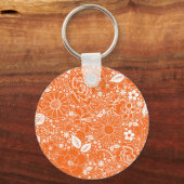 Orangefarbene Schlüsselkette Schlüsselanhänger (Vorderseite)