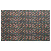 Orangefarbene Schmetterlinge und Blume Stoff (Yard (91,4 cm))