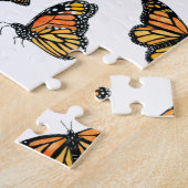 Orangefarbene Schmetterlingswelt Puzzle (Seite)
