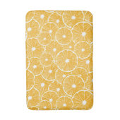 Orangefarbene Schnittmuster Badematte (Vorderseite Vertikal)