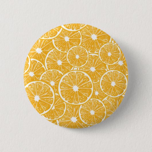 Orangefarbene Schnittmuster Button (Vorderseite)
