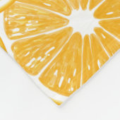 Orangefarbene Schnittmuster Fleecedecke (Ecke)