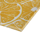 Orangefarbene Schnittmuster Schneidebrett (Ecke)