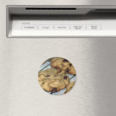 Orangefarbene Schokolade Chip Cookies Magnet (In Situ (Geschirrspüler))