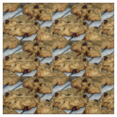 Orangefarbene Schokolade Chip Cookies Stoff (Muster)