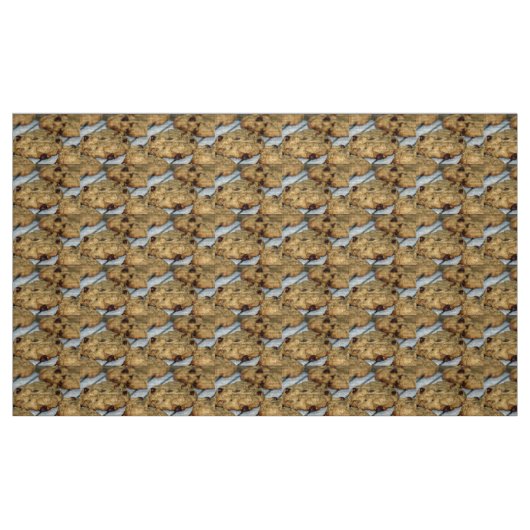 Orangefarbene Schokolade Chip Cookies Stoff (Fat Quarter (45,7 x 55,9 cm))