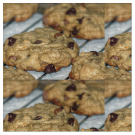 Orangefarbene Schokolade Chip Cookies Stoff