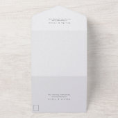 Orangefarbene Schwarze Hochzeit in einer Einladung (Außenbereich)