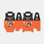 Orangefarbene, schwarze, Personalisierte, Volleyba Geschenkschachtel (Ungefaltet)