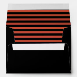 Orangefarbene schwarze Streifen Nahtloses Muster