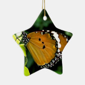 Orangefarbene, schwarze und weiße Schmetterlinge a Keramikornament (Rechts)