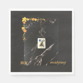 Orangefarbene Serviette