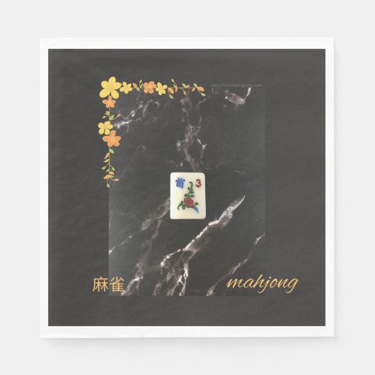 Orangefarbene Serviette (Vorderseite)